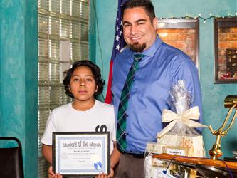 5th grade student of the Month - Jacobo