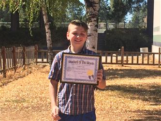 Student of the Month - 6th  Caili