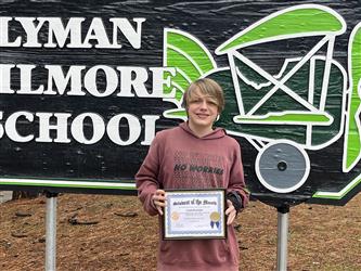 Student of the Month - 8th Liam