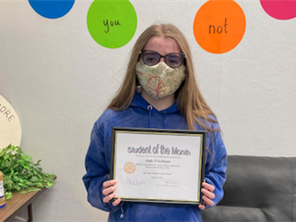 Student of the Month - 7th  Jade