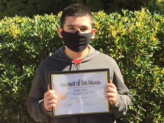 Student of the Month - PE / Elective Carlos Allen