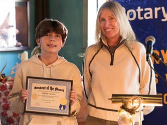 7th grade Student of the Month - Cristian