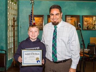 Logan - 6th grade Student of the Month for October
