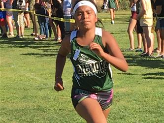 LGMS Invitational Cross Country Meet 2019 - Girl running in the race