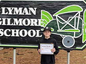 Student of the Month - 7th  Carter