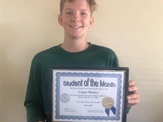 Student of the Month - 7th  Logan