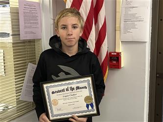 Student of the Month - 6th  Logan