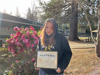 Student of the Month - 8th  Melanie