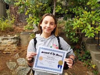 Student of the Month October 6th Dahlia