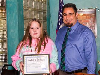 6th grade Student of the Month - Lillyanne