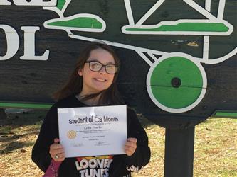 Student of the Month - 5th  Lydia