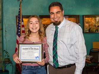 Lydia - P.E. Student of the Month for October