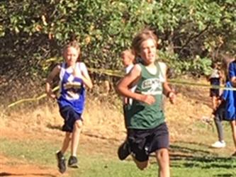LGMS Invitational Cross Country Meet 2019 - Two Boys after race
