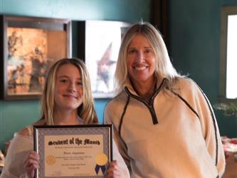 6th grade Student of the Month - Petra